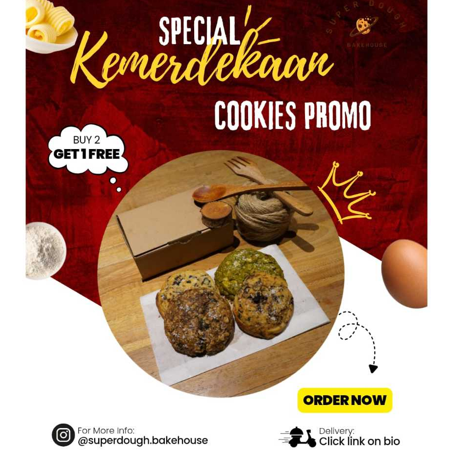 

Cookies Soft Chewy Dark Chocolate & Oat – Varian Sehat, Rasa Premium, dan Pasti Nagih!