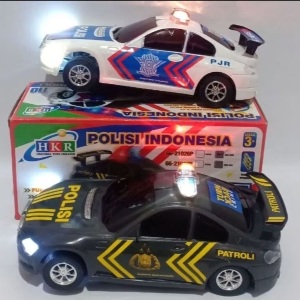 Mainan mobil polisi baterai murah polisi Indonesia