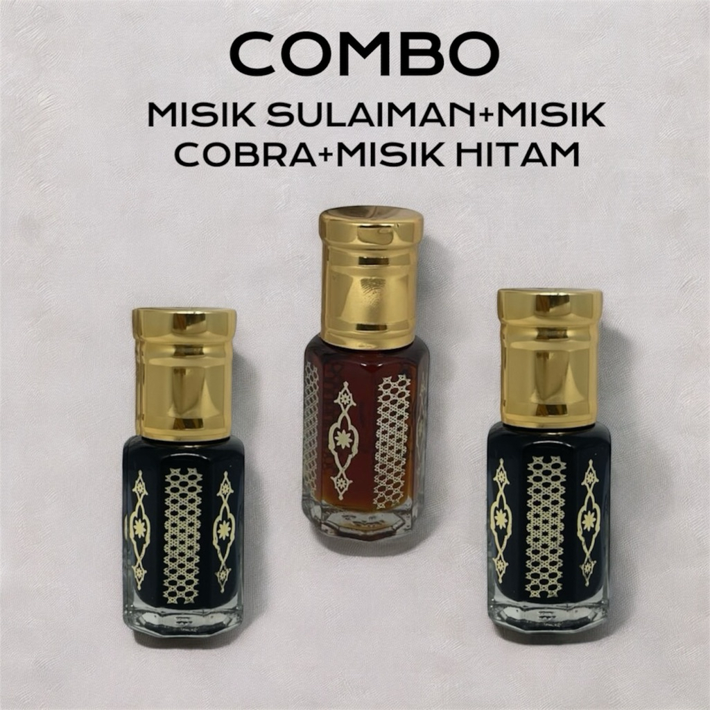 combo 3 Miyak Misik, Misik Cobra-Misik Sulaiman-Misik Hitam