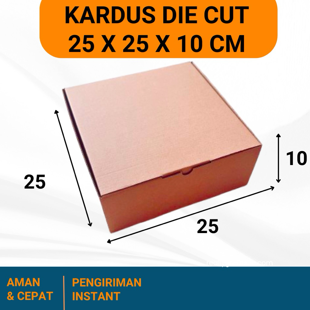 

KARDUS 25x25x10 cm / BOX KARTON CORUGATED DIE CUT E-FLUTE