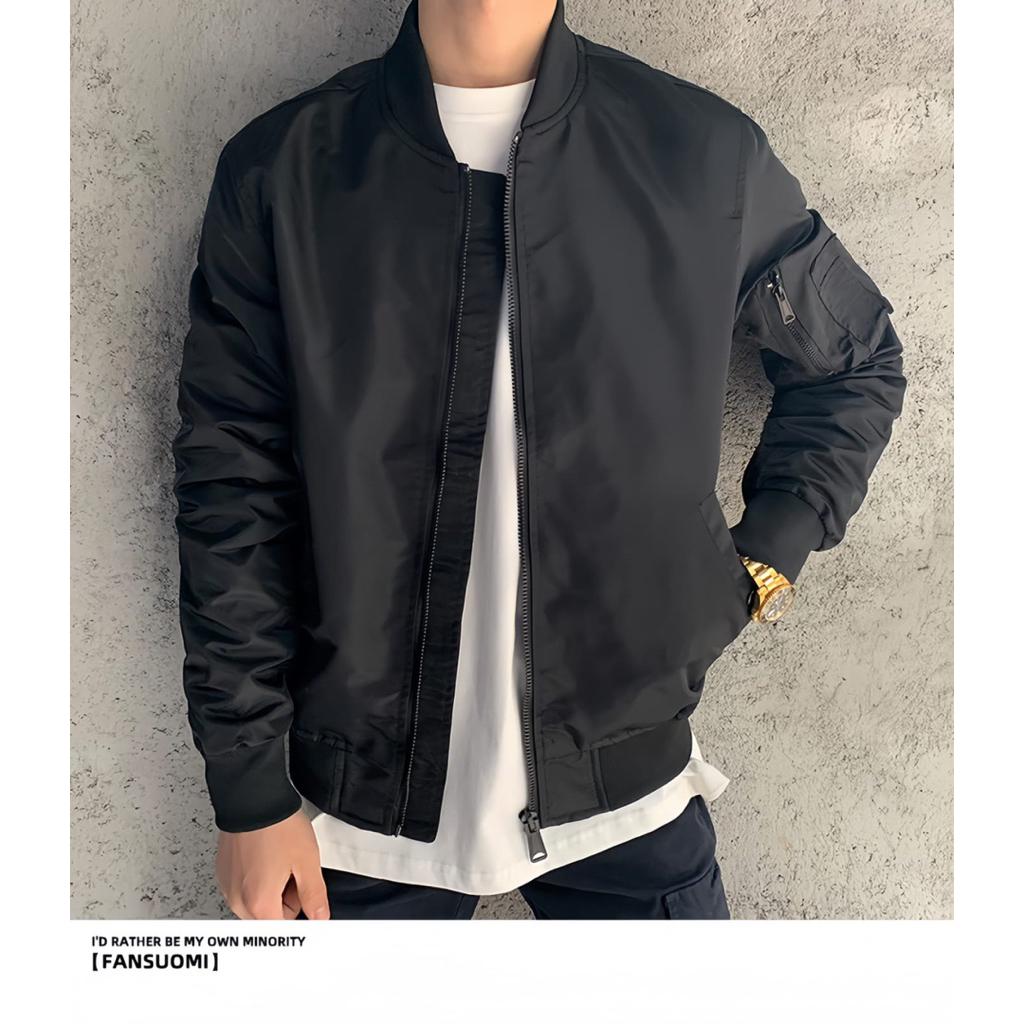TheLucky.store Jaket bomber pria/ outer pria/ jaket pria bahan halus adem