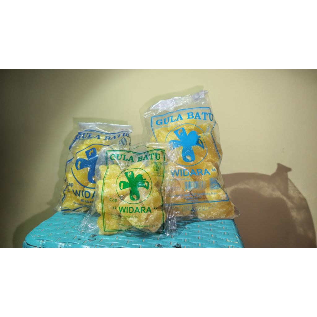 

Gula Batu Cakar Kuning Widara – 250g / 500g / 1Kg – Manis Alami