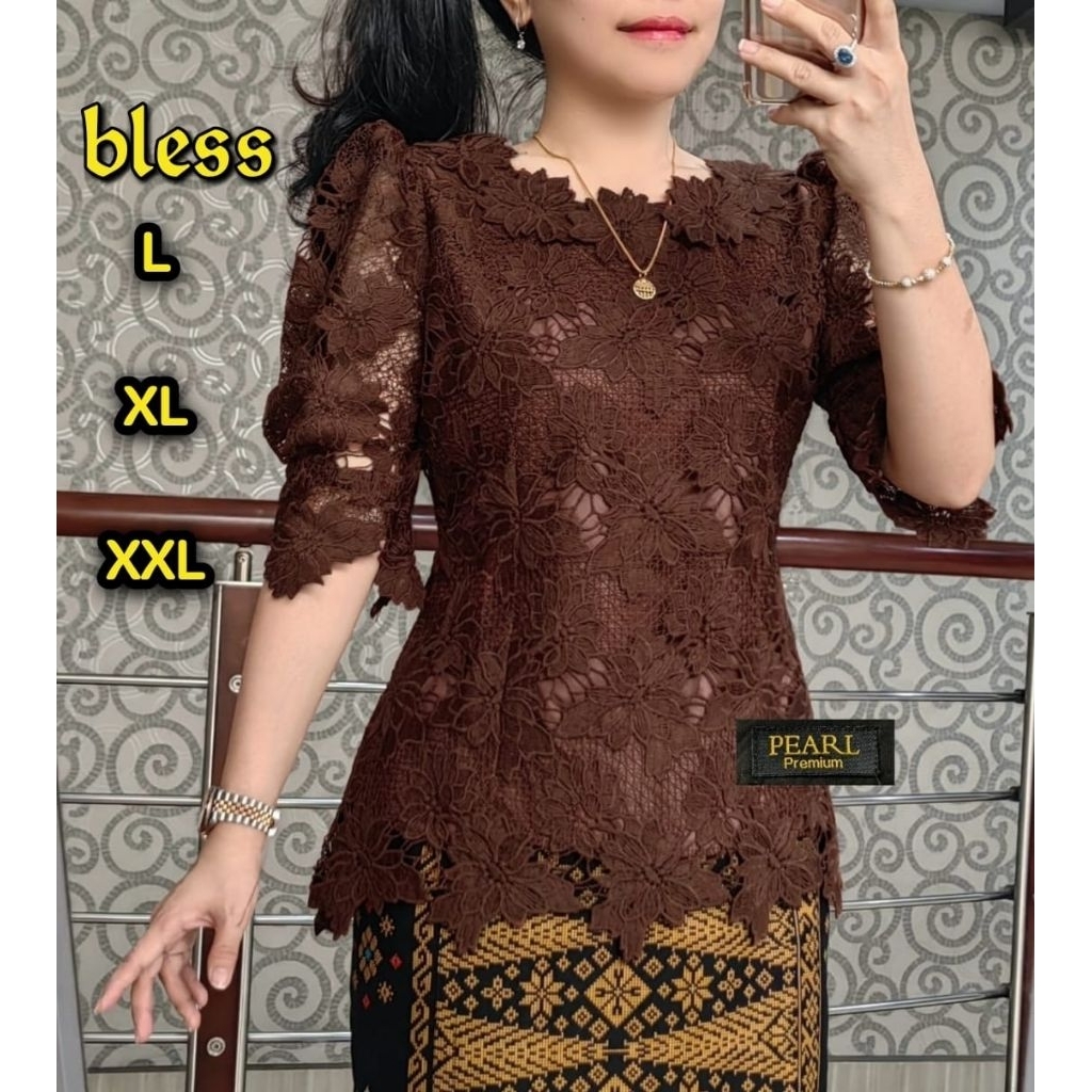 blus brokat bangkok Premium