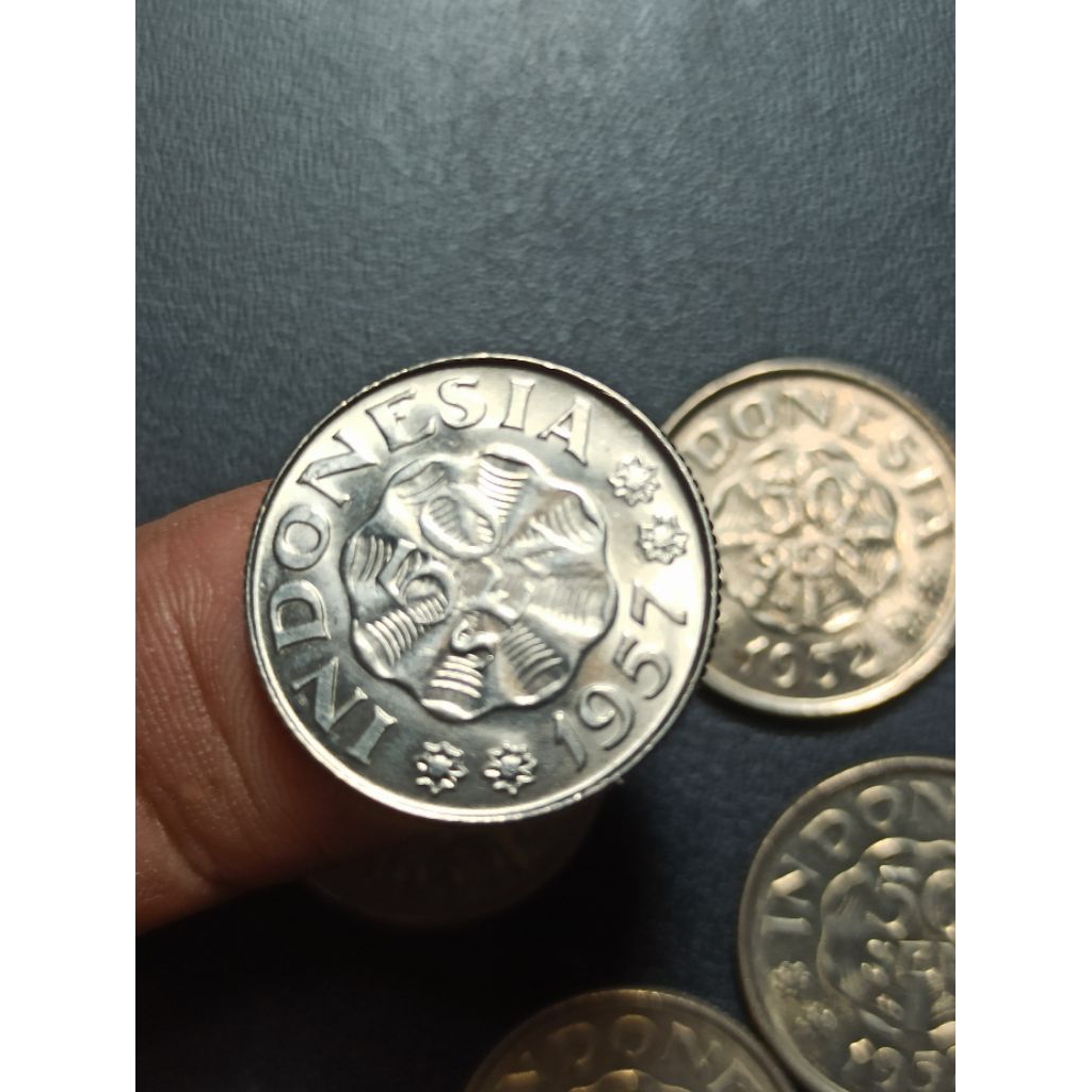 Koin jadul 50 sen tahun 1957, 1955, 1952