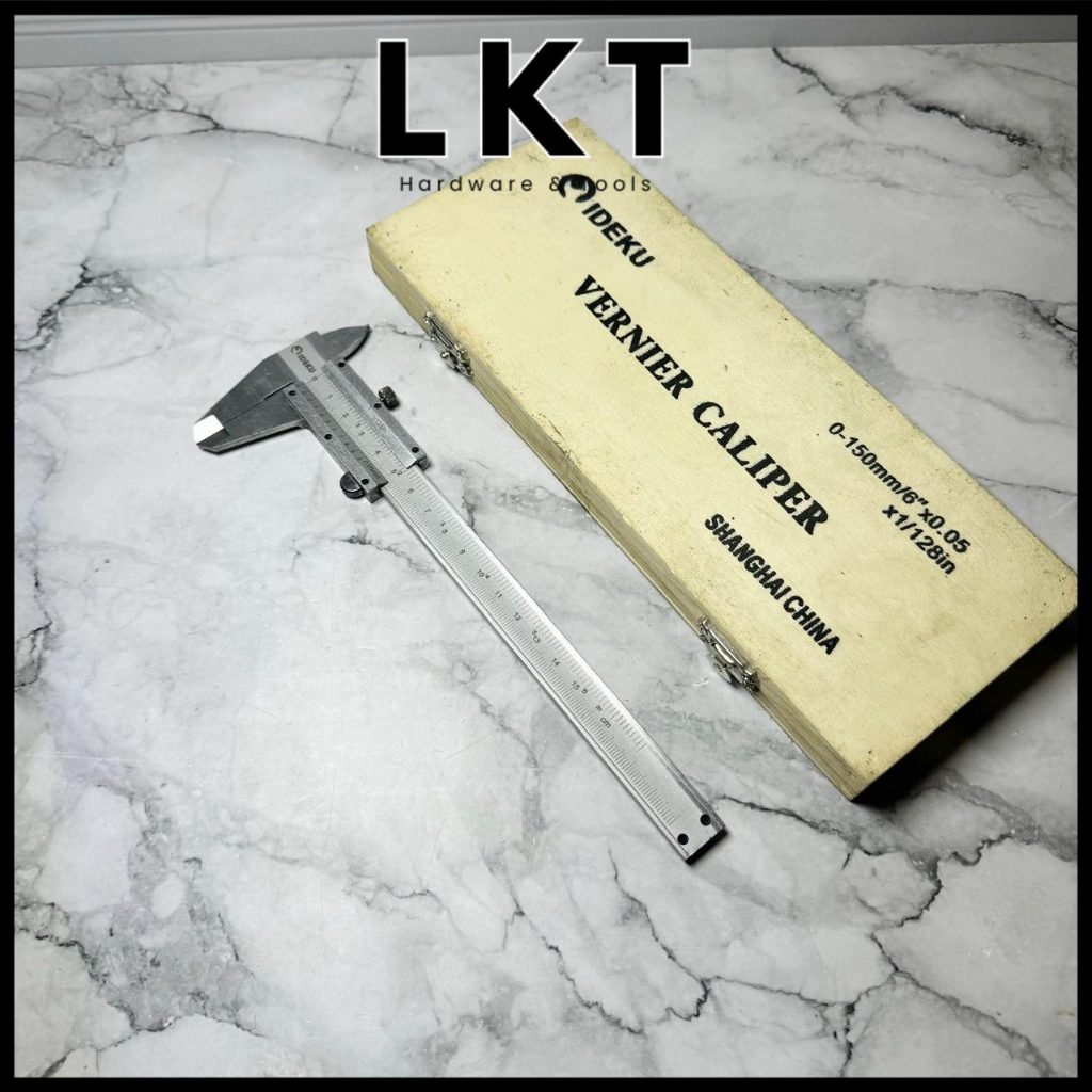 

IDEKU Sketmat Sigmat Siku Jangka Sorok Besi 6 Inch Kemasan Kayu - Vernier Caliper