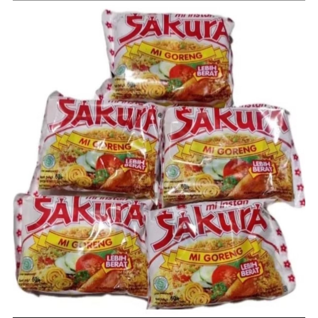 

Mie Goreng Sakura 60 gr / isi 5 Pcs
