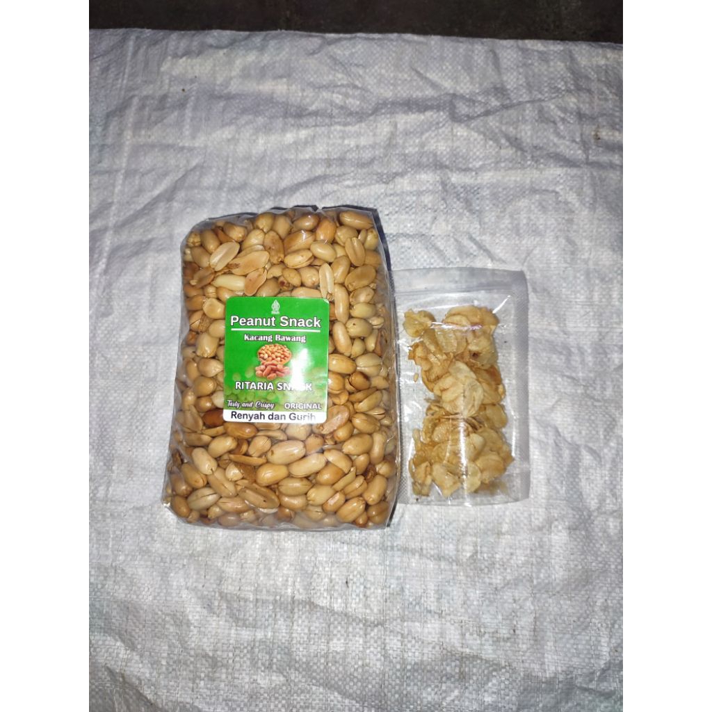 

kacang bawang goreng 1 kg extra bawang