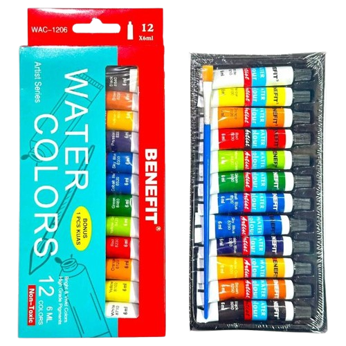 

TBMO Water Colors 12X6ML WAC-1206 / Cat Air Benefit 1 Set 12 Warna