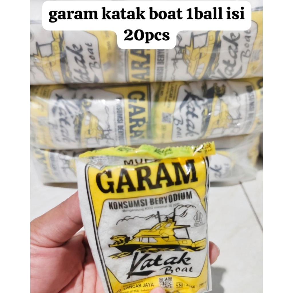 

garam katak boat ukuran 500gr 1 ball isi 20pcs