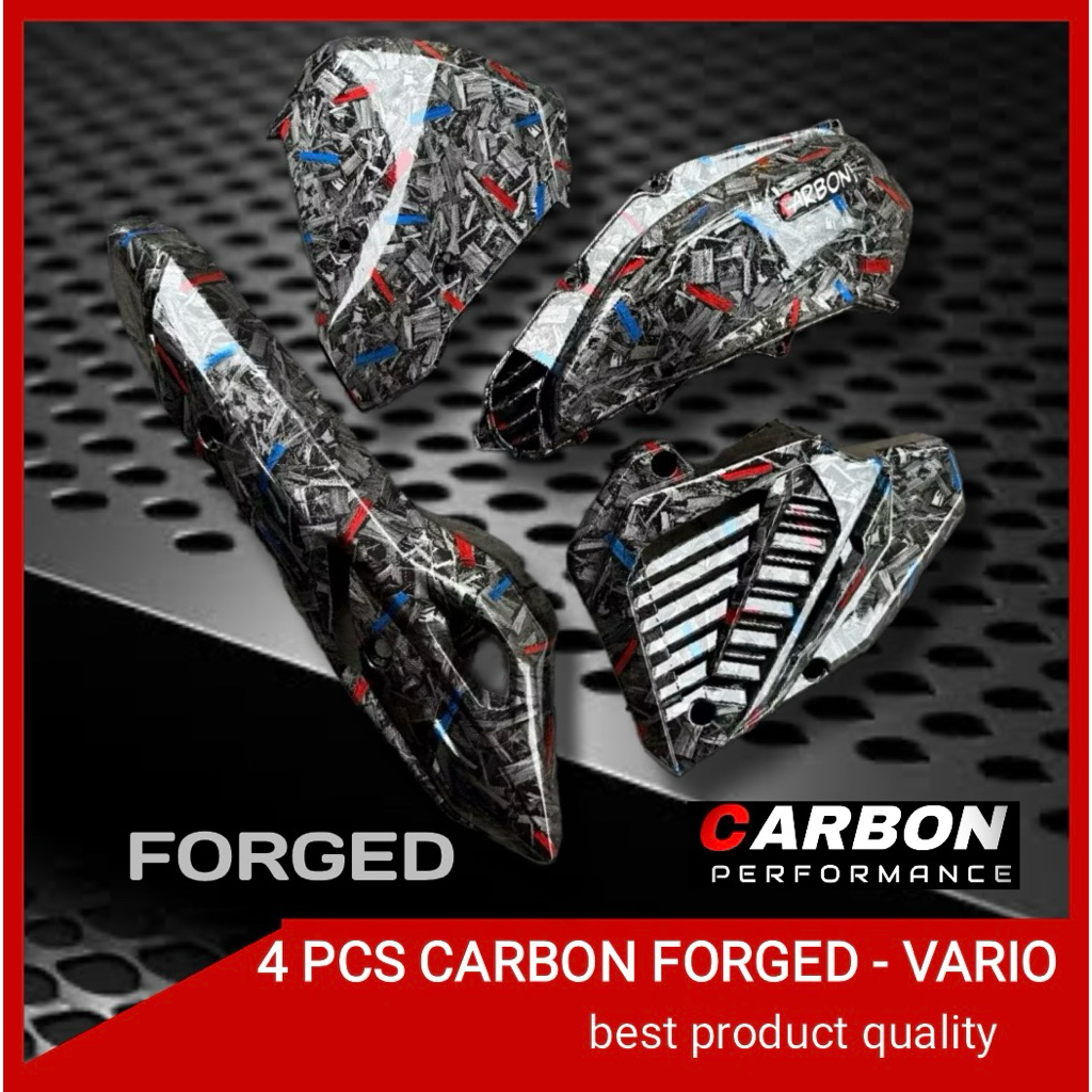 PAKET VARIO 125 CARBON FORGED 4 PCS ▪️paket carbon vario 125 carbon Forged wtp tahun 2018-2022 paket