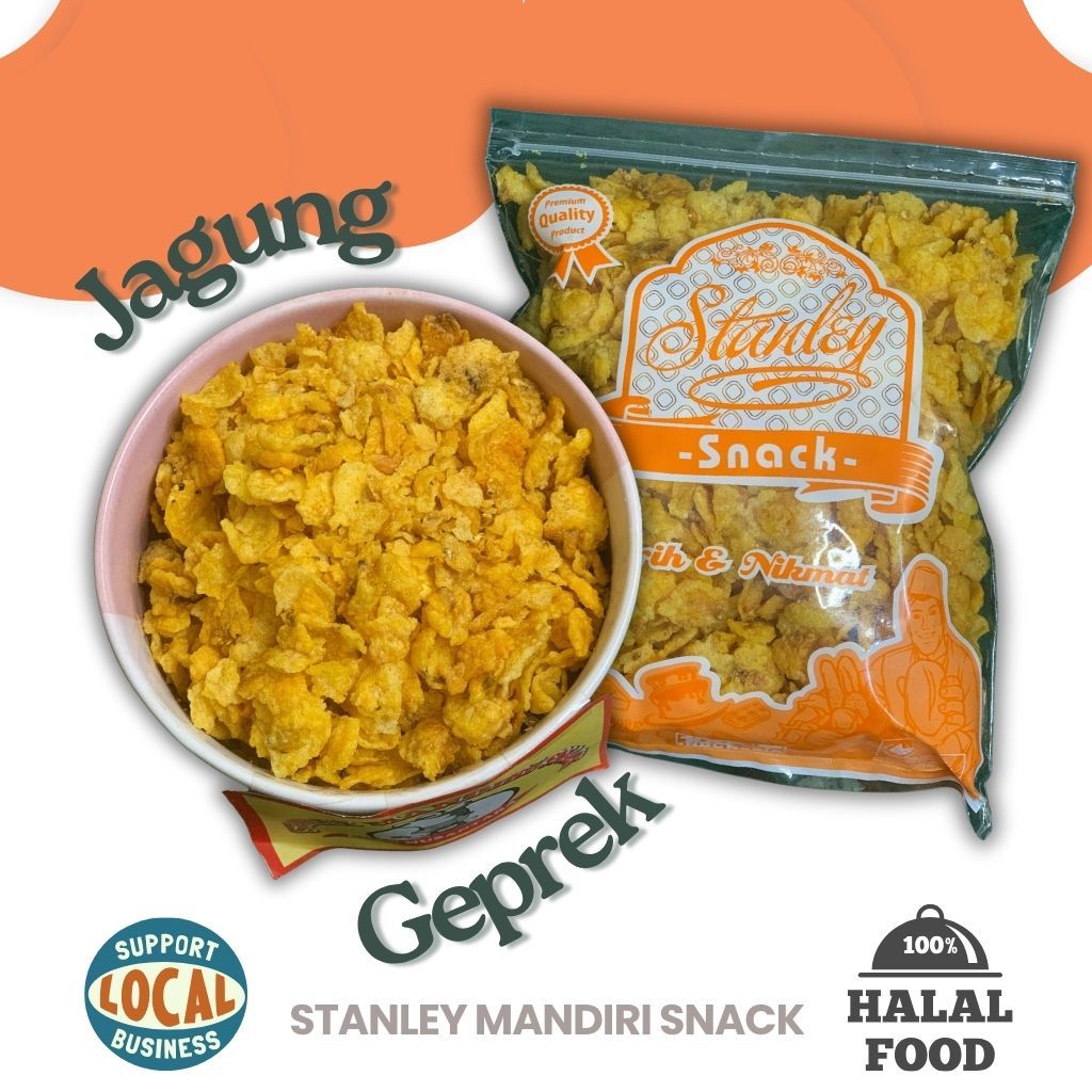 

JAGUNG GEPREK MANIS GURIH RENYAH 500GR / 1KG – CAMILAN SNACK JAGUNG KERING