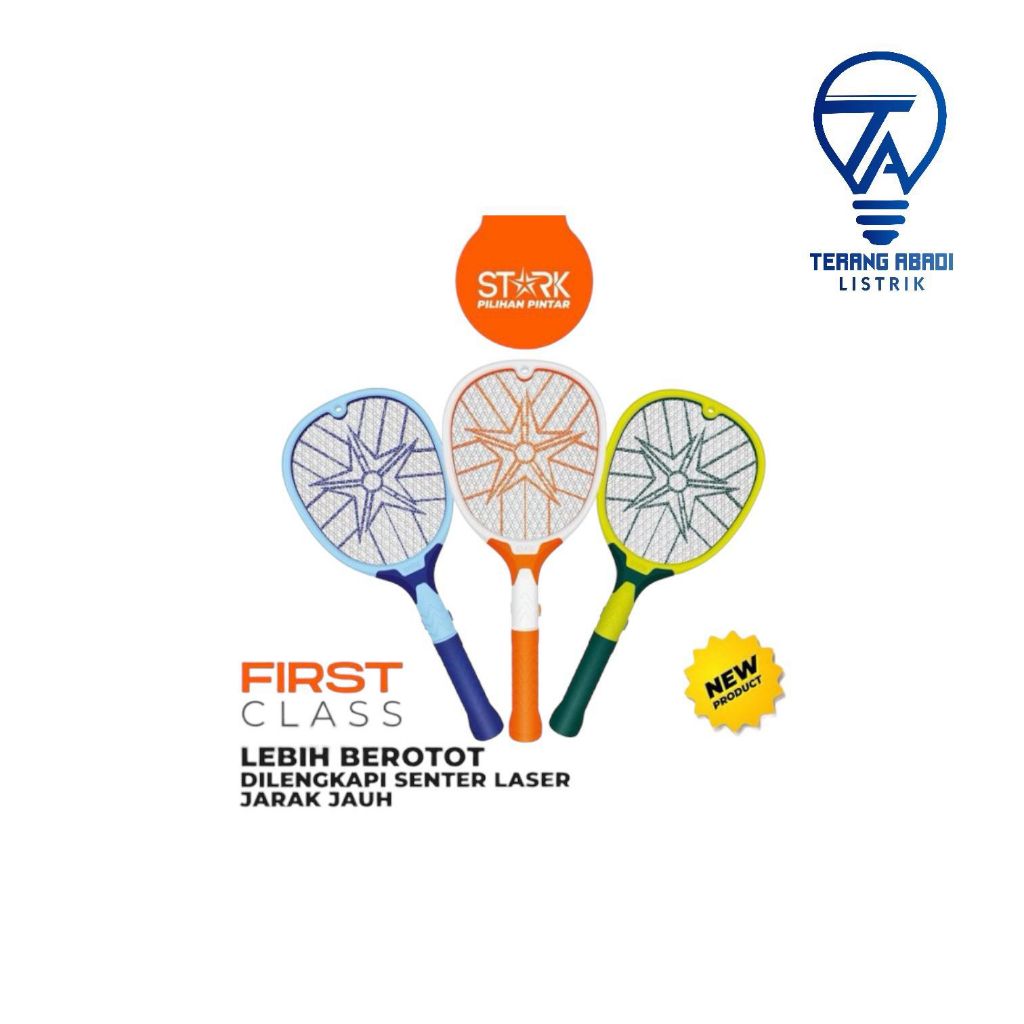 RAKET NYAMUK STARK 006 +SENTER LEPAS