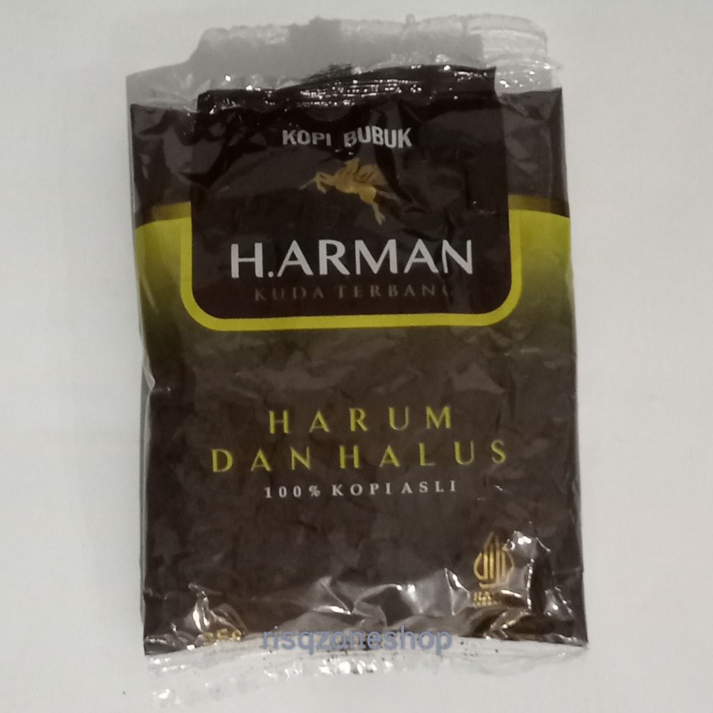 

KOPI Bubuk KUDA TERBANG H.ARMAN Asli 100% Tanpa Campuran Padang Sumbar Netto 35 gr Halus Harum