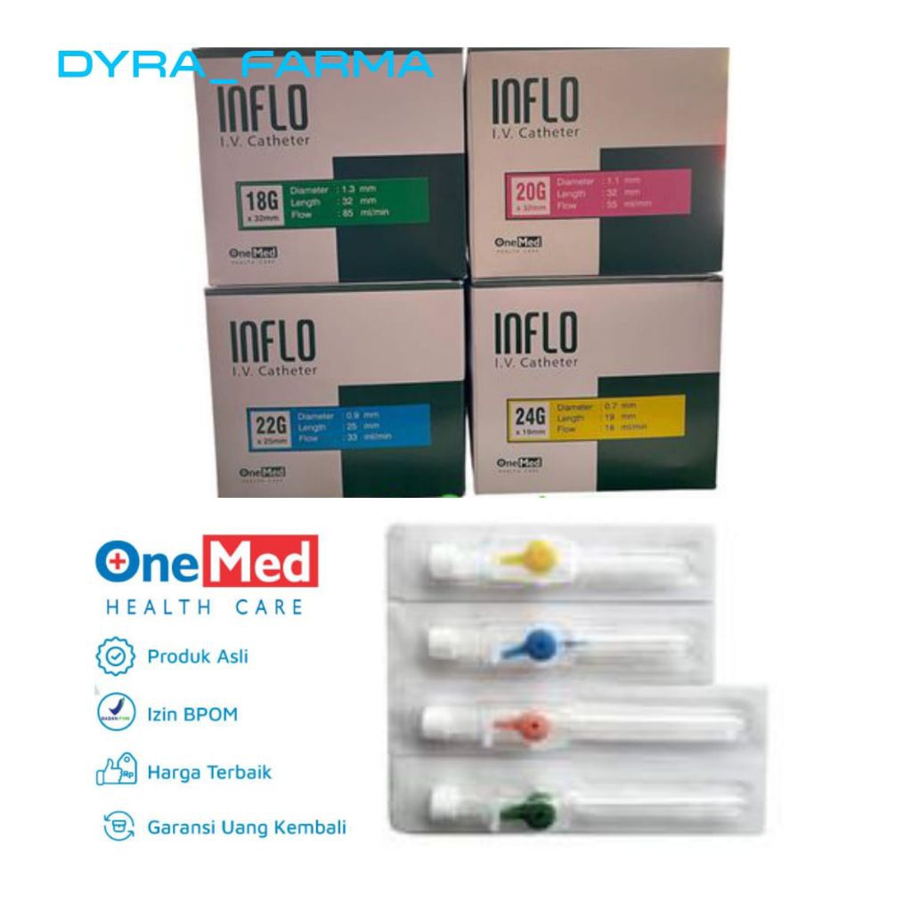 Inflo Plus 18G, 20G, 22G, 24G ONEMED