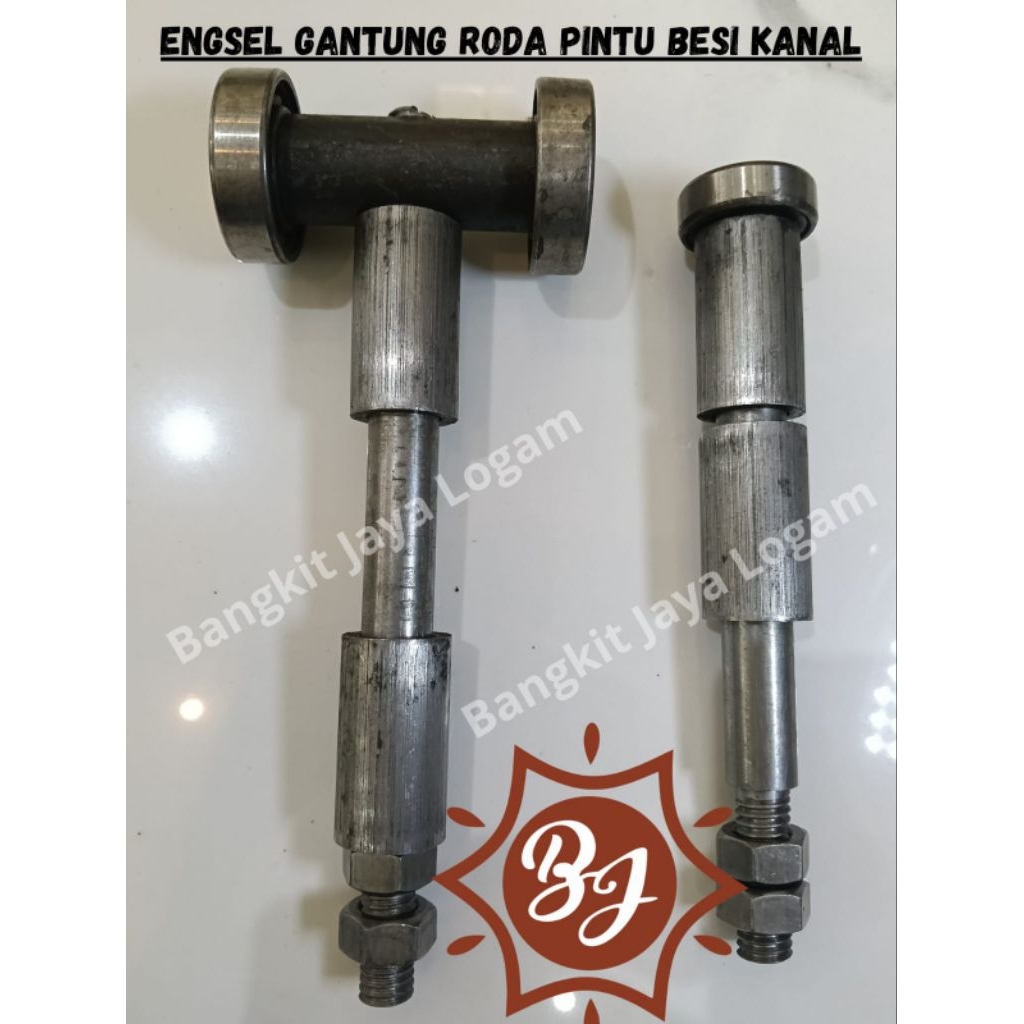 Engsel Gantung Roda Pintu Besi Kanal UNP Roda Gantung Pintu Pagar Dorong