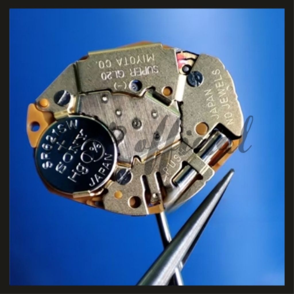 Mesin jam tangan Miyota GL20 Quartz Date Movement Miyota 2 jarum