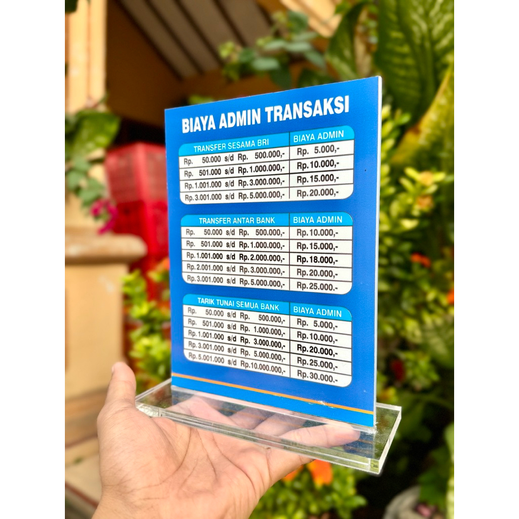 

UKURAN 15x20cm BAHAN AKRILIK TEBAL PAPAN MEJA AKRILIK BISA CUSTOM BIAYA TARIF TRANSAKSI