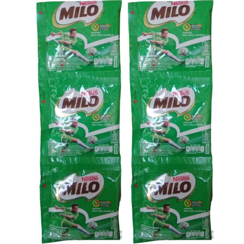 

Milo Activ-Go Cokelat 22gr 1 Renteng isi 10 Sachet