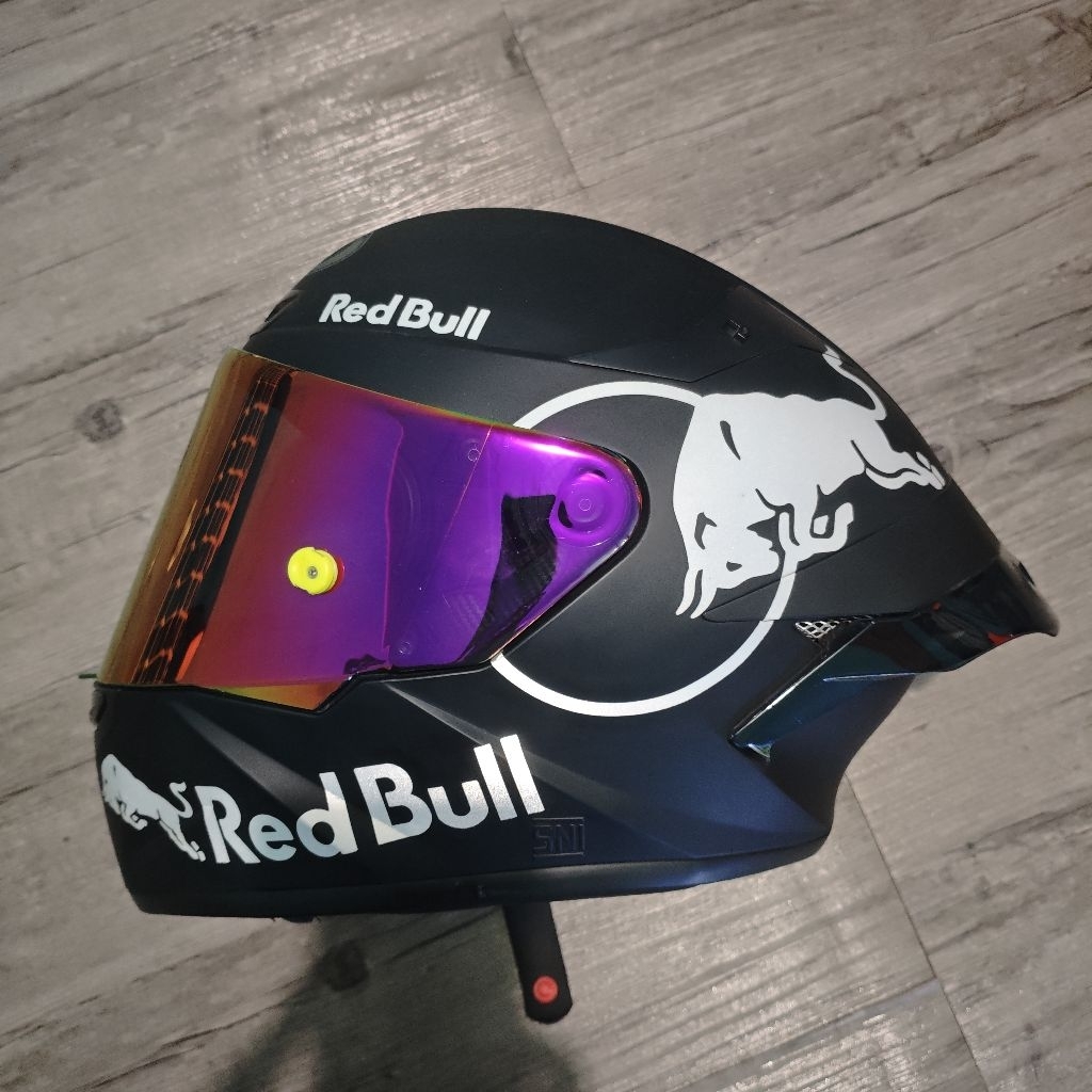 Helm Kyt tt course Black doff Visor iridium + Spoiler