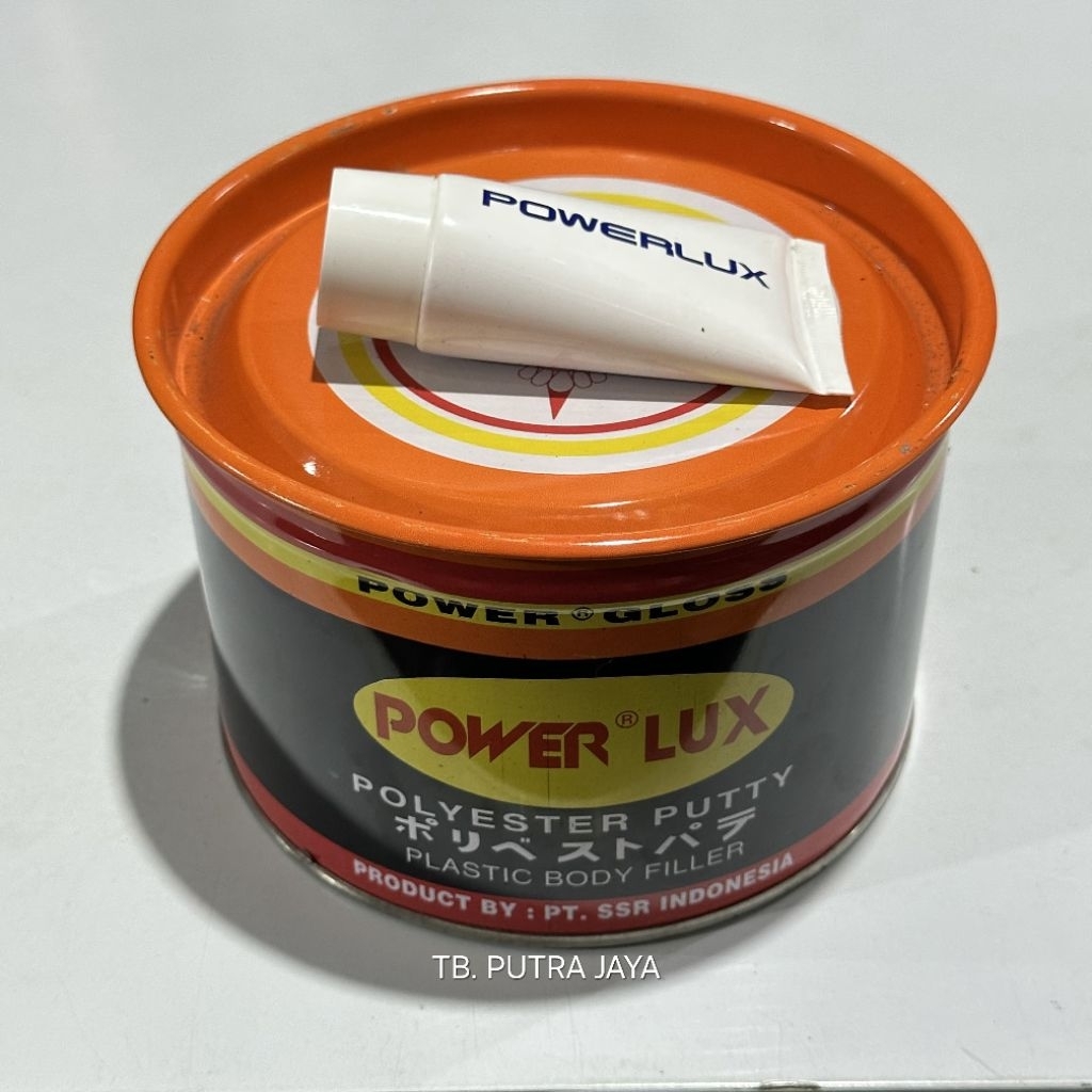 Dempul POWERLUX Polyester Putty 1 KG / 5 KG Dempul Plastik Power Serbaguna Murah Original Berkualita