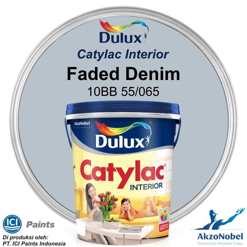 CAT DULUX CATYLAC INTERIOR 5 KG - FADED DENIM 10BB 55/065