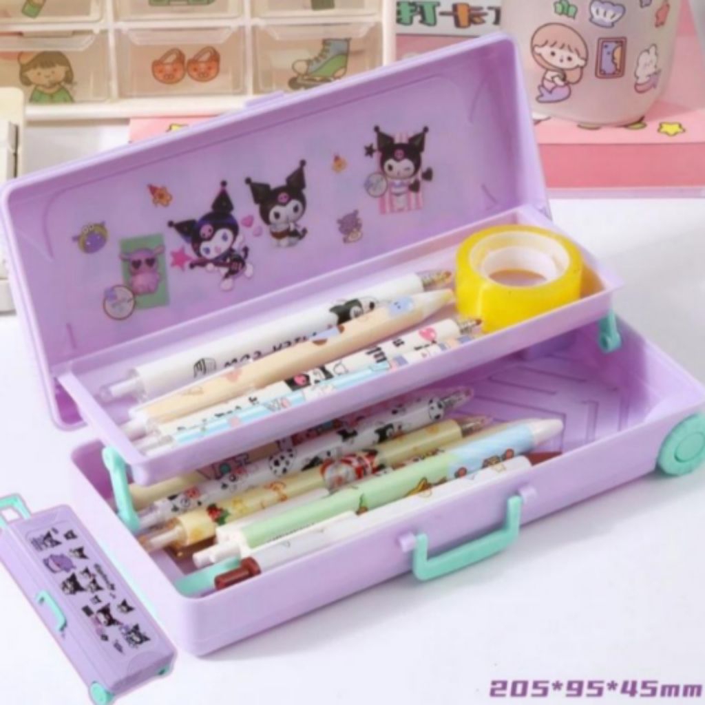 

Kotak Pensil Koper Motif Kartun Lucu Stationery