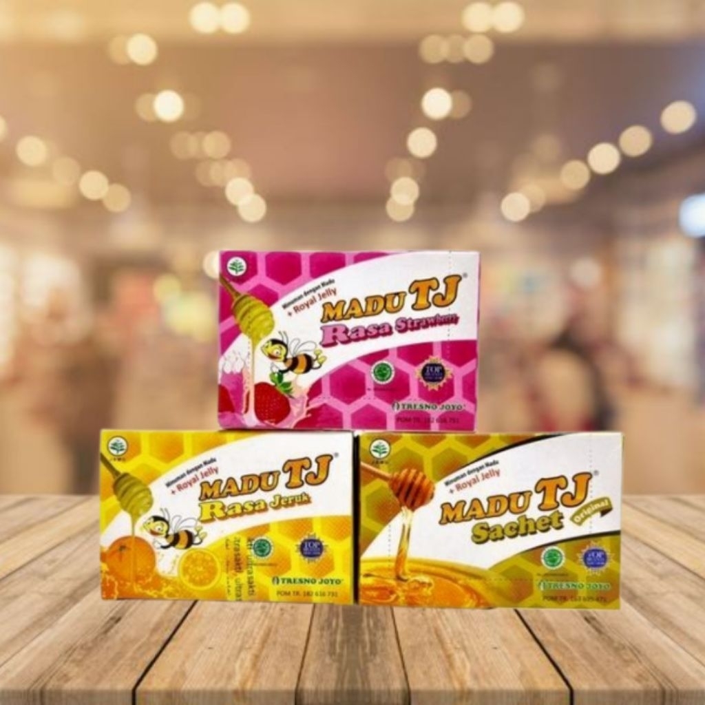 

MADU TJ 1 BOX 12 PCS @20g/ KEMASAN SACHET / PRAKTIS BISA DIBAWA KEMANA SAJAA