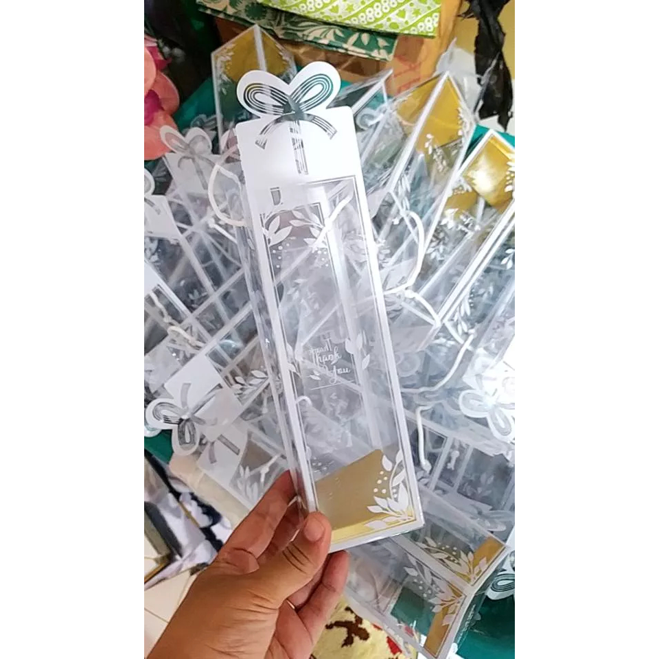 50 pcs MIKA MOTIF KEMASAN BOTOL KAKTUS / MIKA SOUVENIR BOTOL 420ML