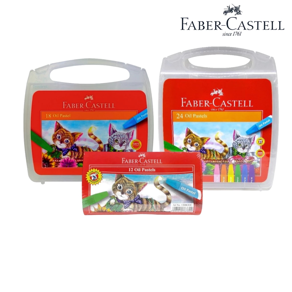 

Oil Pastel | Krayon | Crayon Faber-Castell ECO12, 18, 24 Warna Kucing (1 SET)