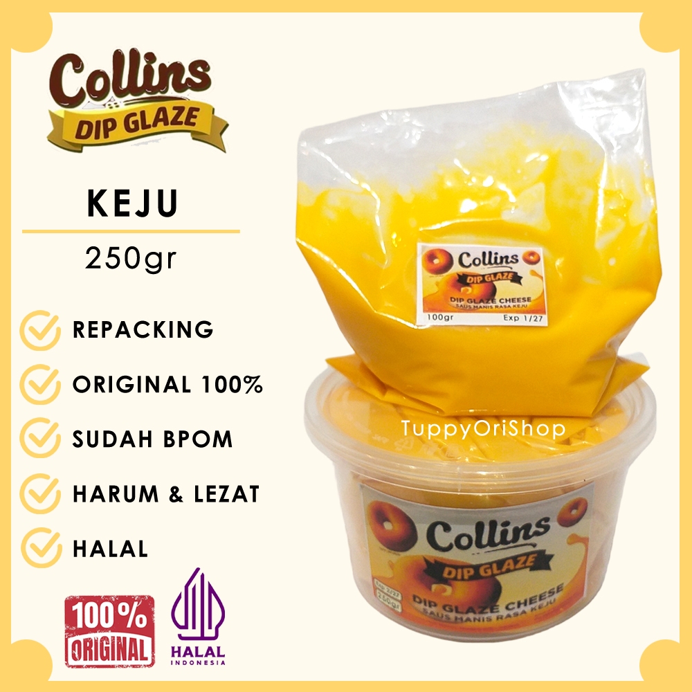 

Collins Dip Glaze Rasa Keju 250gr Lezat | Selai Keju untuk Roti, Donat, Kue dan Makanan