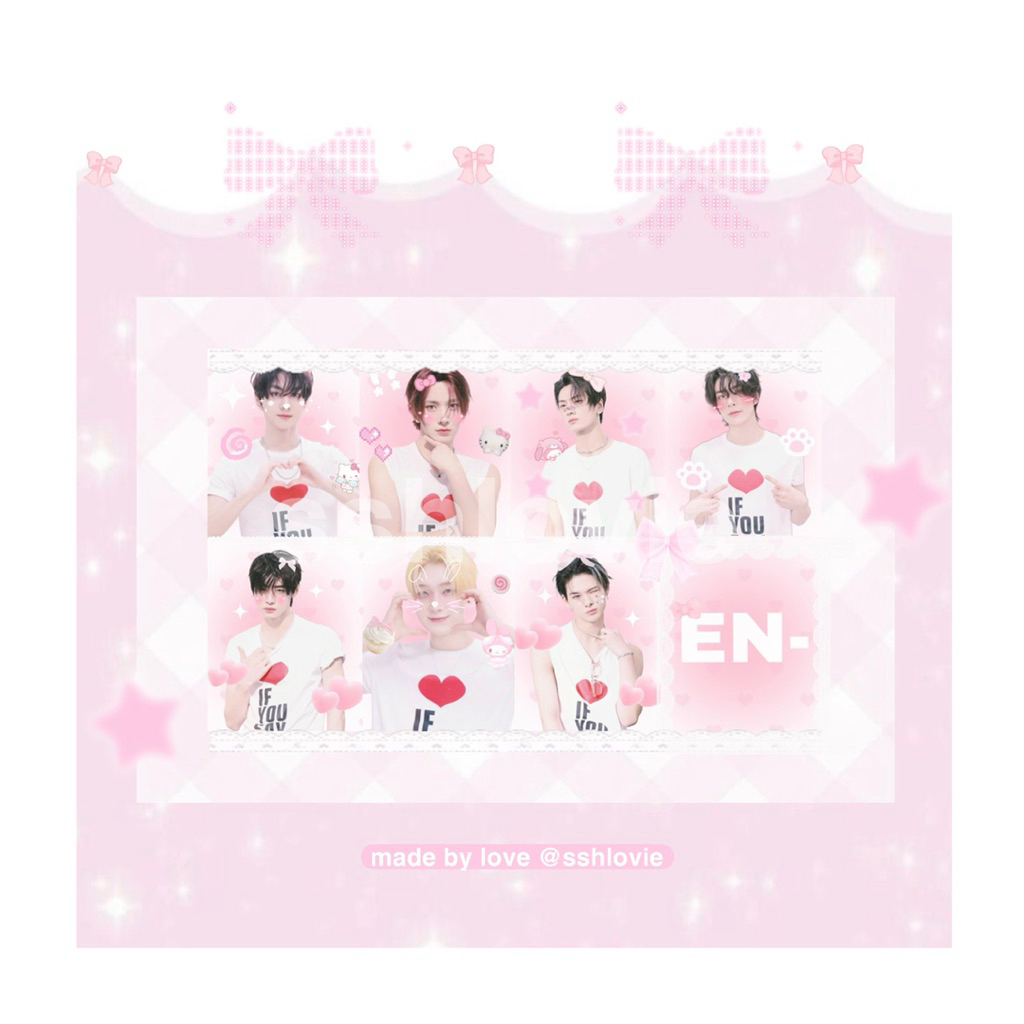 

Freebies Postcard Enhypen Romance Untold RU XO Ot7 Enha Fanmade