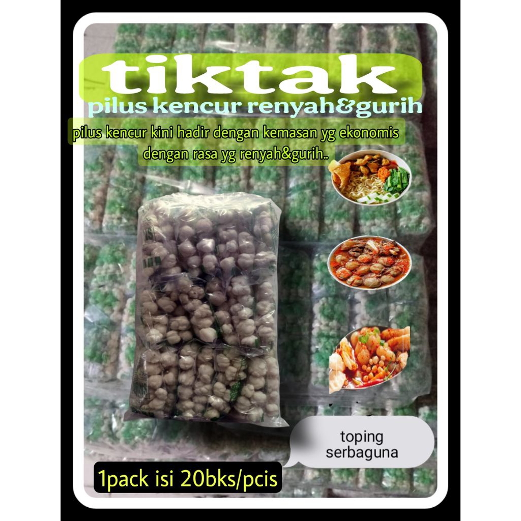 

pilus kencur renyah&gurih kemasan ekonomis 1pack isi 20pcis
