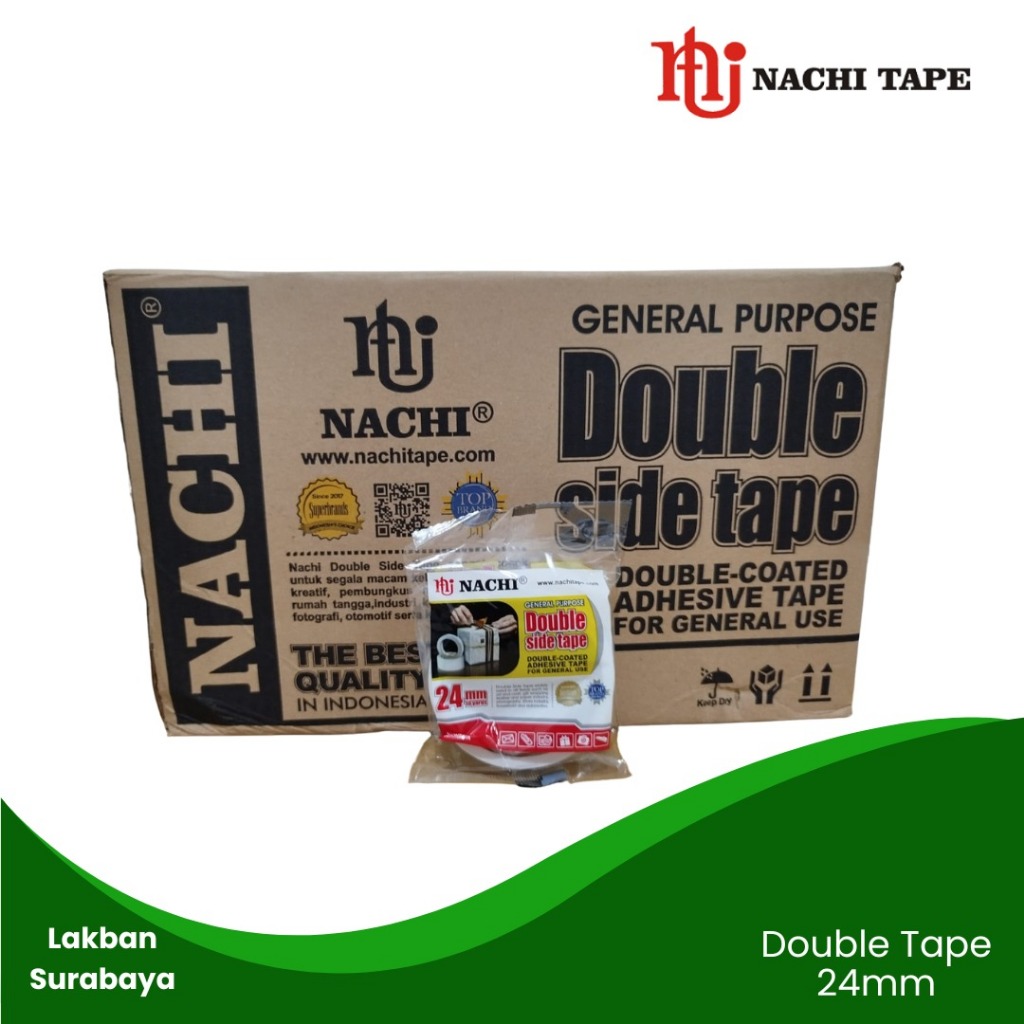 

Double Tape Nachi 1 Inch / 24mm x 10Yard PerPcs
