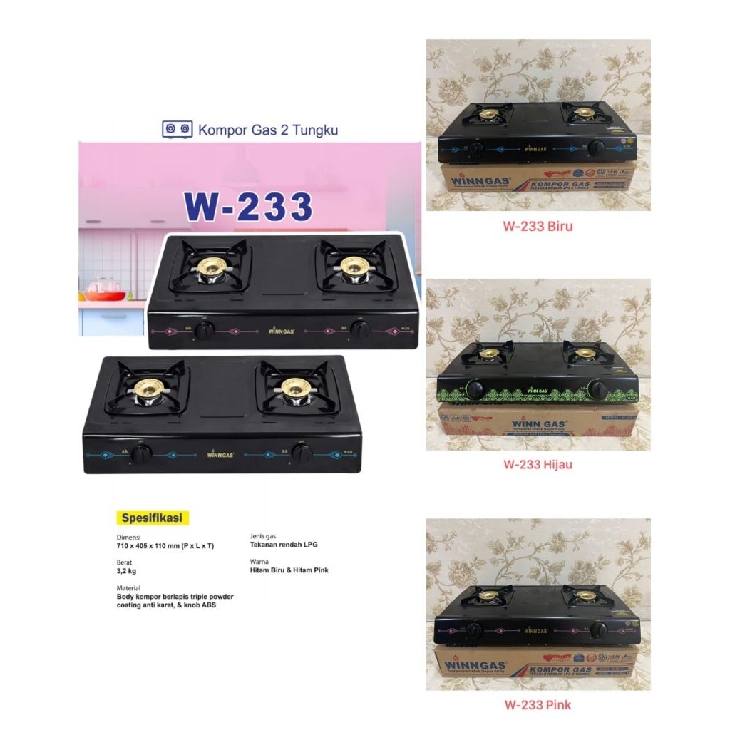 Kompor win gas Tungku2 W-233
