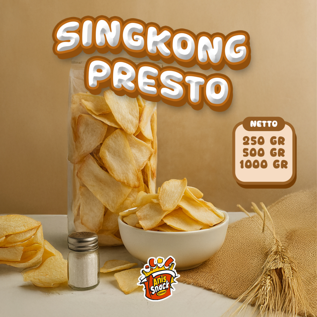 

Keripik Singkong Presto / Criping Telo Presto