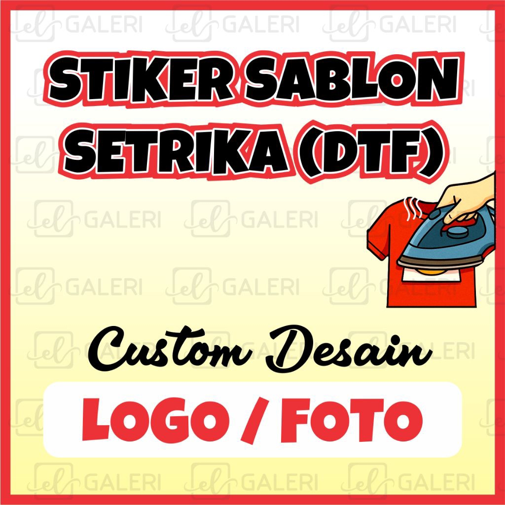 

SABLON SETRIKA KAOS CUSTOM DESAIN
