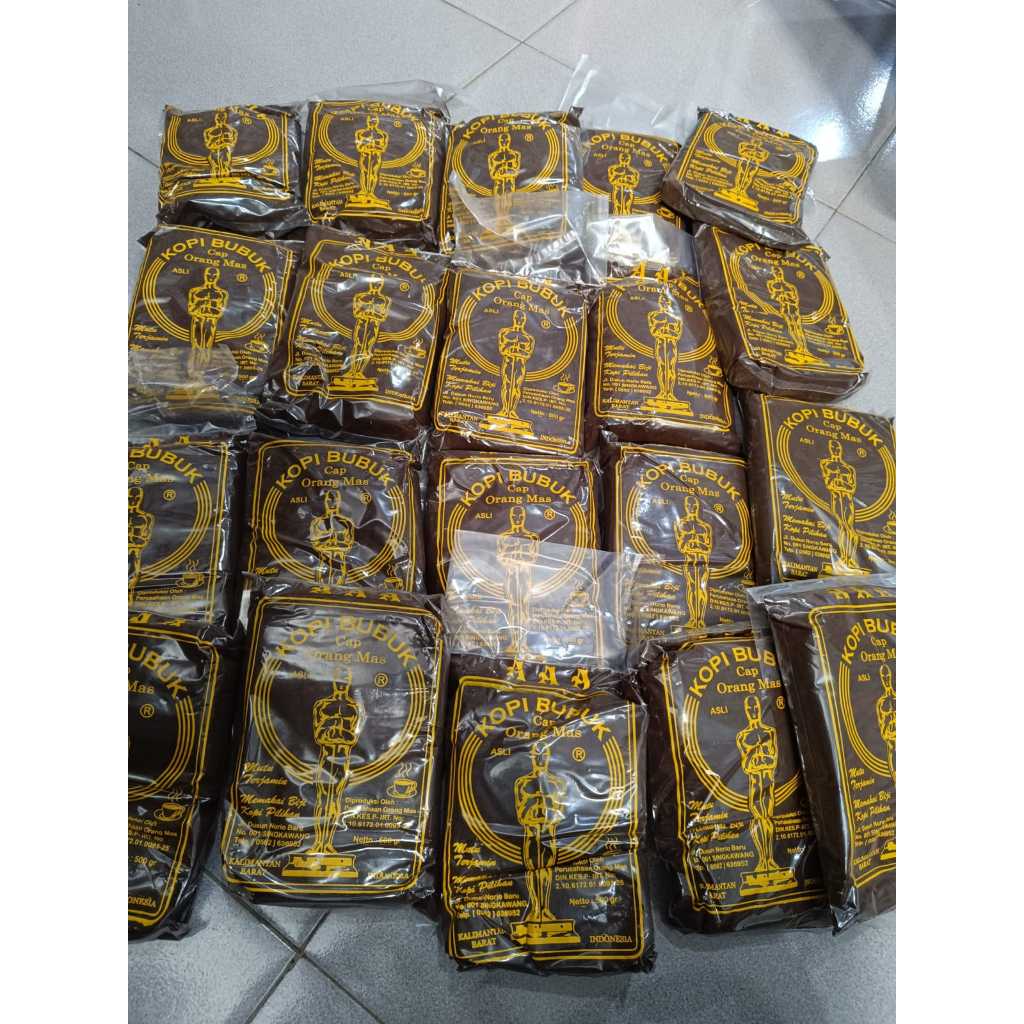 

Kopi Bubuk cap ORANG MAS asli kalimantan 500gram