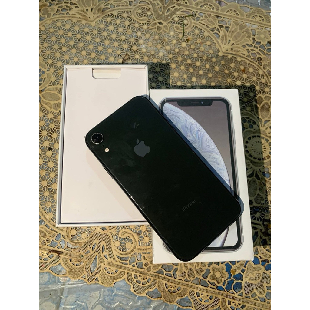 Iphone XR Hitam 128gb Fullset - Inter