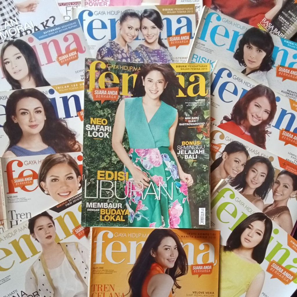 MAJALAH FEMINA TAHUN 2015 LENGKAP URUT