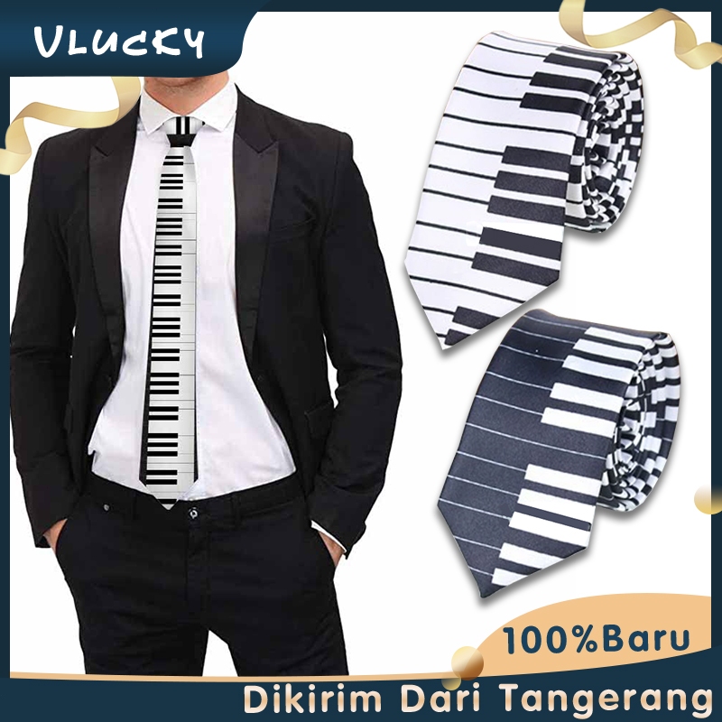Dasi Musik Dasi Motif Piano 145*5cm Dasi Slim Dasi Perguruan Tinggi