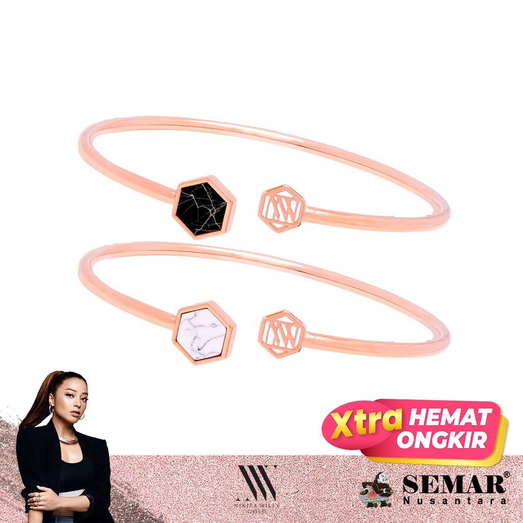 Nikita Willy Gold Gelang Emas Renaissance Castella - Bangle 17K Semar Nusantara
