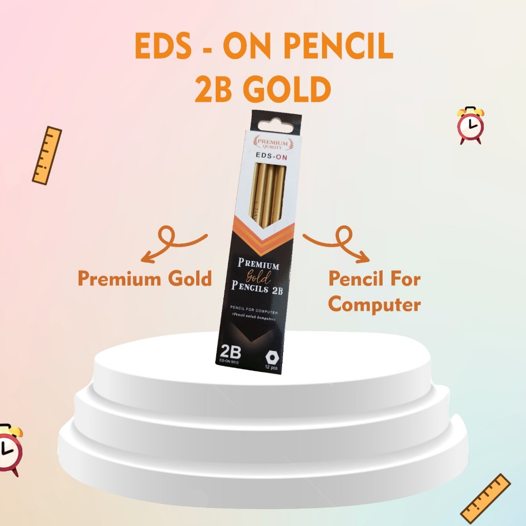 

EDS-ON PENSIL 2B GOLD 9012/PENSIL KAYU / PENSIL BATANG / PENSIL 2B / PENSIL MENULIS 1 LUSIN 12 PCS