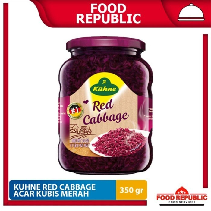 

BnyKBonusBelidiMari- Kuhne Red Cabbage 350 Gr Sauerkraut Acar Sayur Kubis Kol Merah