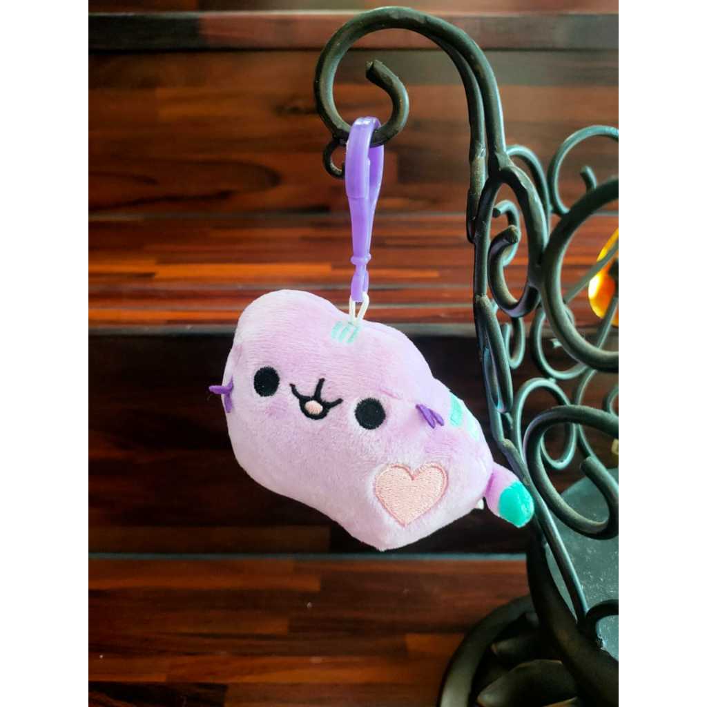 BONEKA GANTUNGAN KUNCI PLUSH BAG CHARM BAGCHARM KEYCHAIN AWAN UNGU KUCING UNGU BRAND FUNCLAW