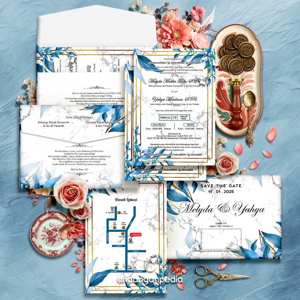 

HARDCOVER LANDSCAPE + AMPLOP . TEMA BIRU . FREE WEBSITE INVITATION . UNDANGAN PERNIKAHAN HARD COVER TEBAL UNIK MEWAH VINTAGE RUSTIC MURAH HDL40