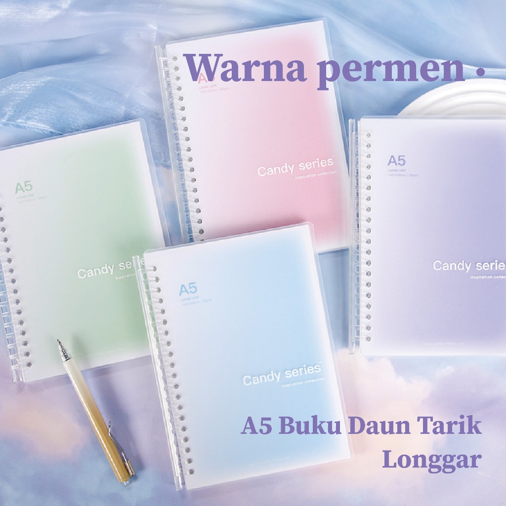 

Buku Binder A5 Notebook Aesthetic Buku Tulis Sekolah Binder Kuliah Lucu Buku Diary Korea Besar Buku Catatan Loose Leaf Notepad Cute Alat Tulis Stationery School Stuff