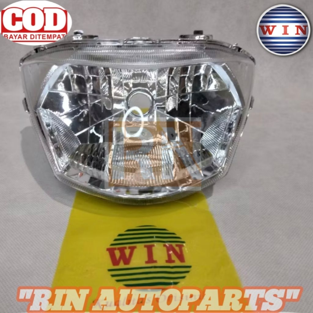 LAMPU DEPAN HEADLAMP REFLEKTOR KOSONGAN 5D9 VEGA ZR ASLI ORI MERK WIN