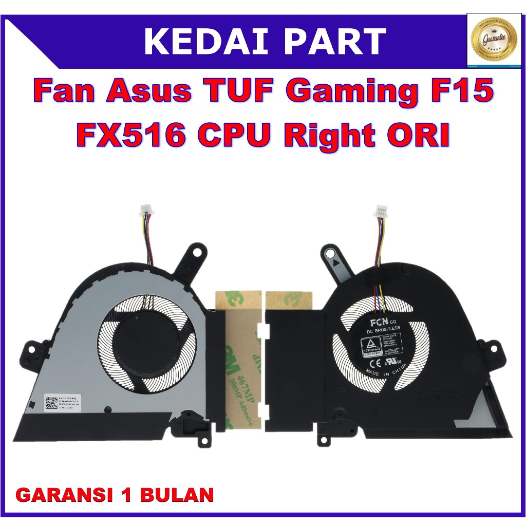 Fan Asus TUF Gaming Dash F15 FX516PR FA516 Air RTX3070 CPU Kanan ORI