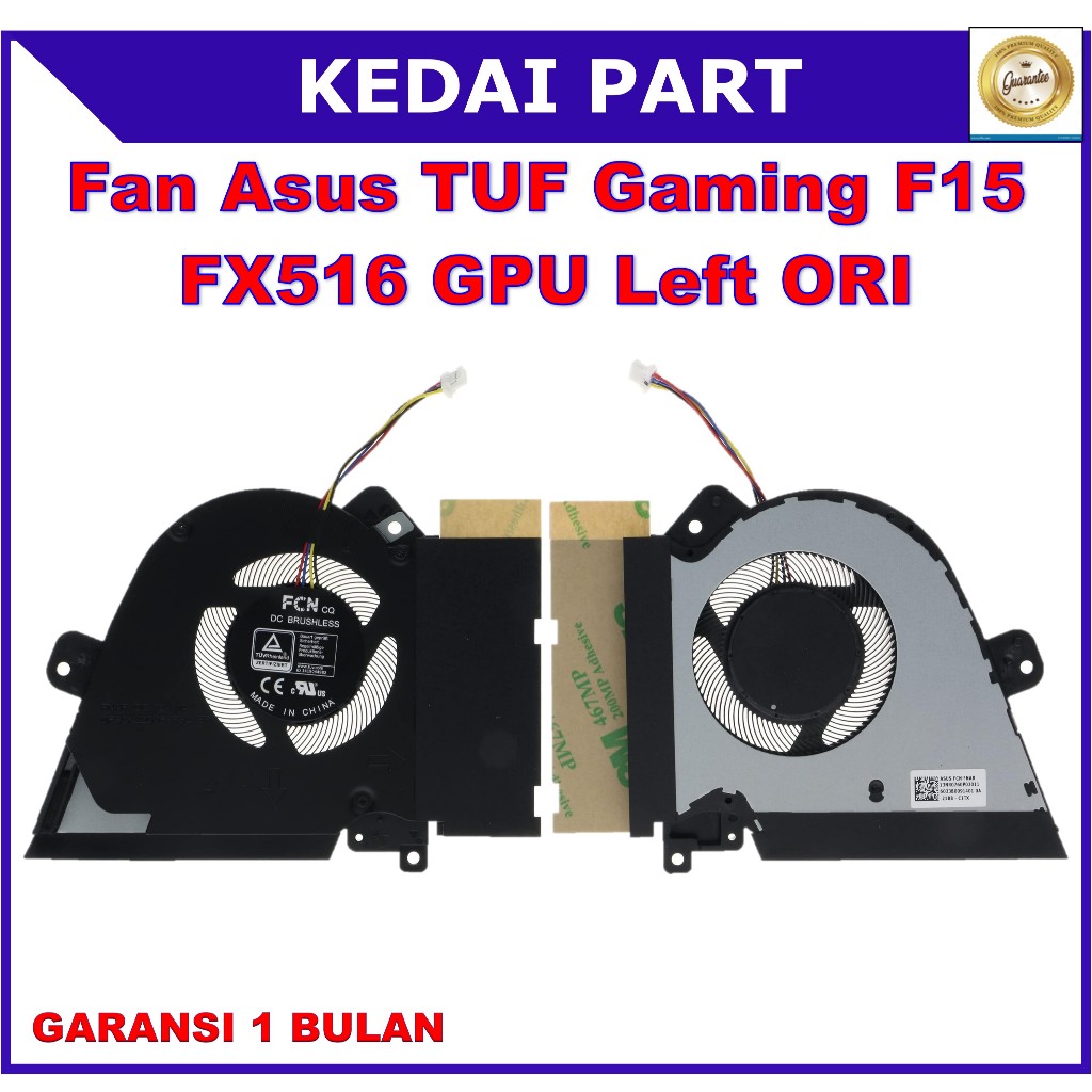 Fan Asus TUF Gaming Dash F15 FX516PM FNAQ JL1 GPU Kiri ORI
