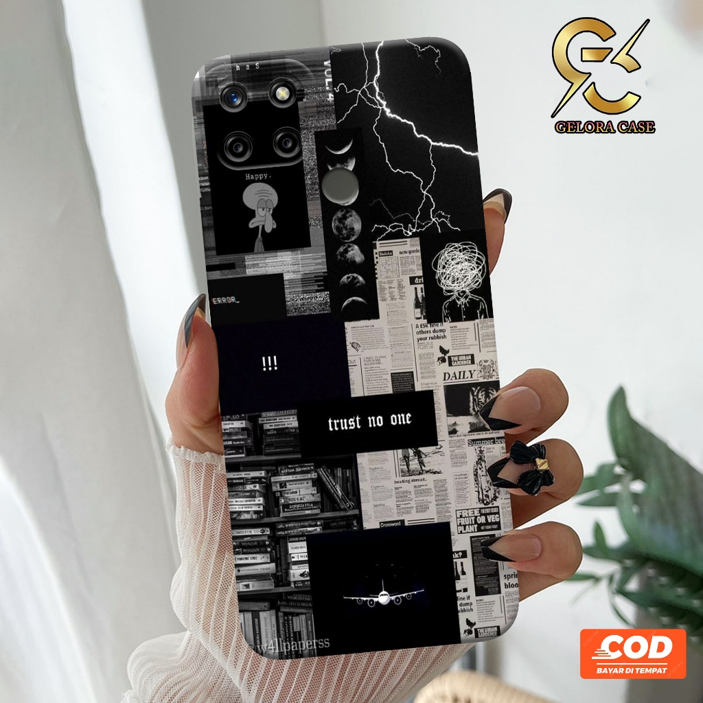 Softcase Realme C25Y - Geloracase - Casing Realme C25Y - Motif case Aesthetic - Realme - Softcase Re
